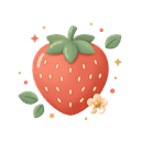 Ρετρό εικονίδιο φεστιβάλ για Strawberry Festival