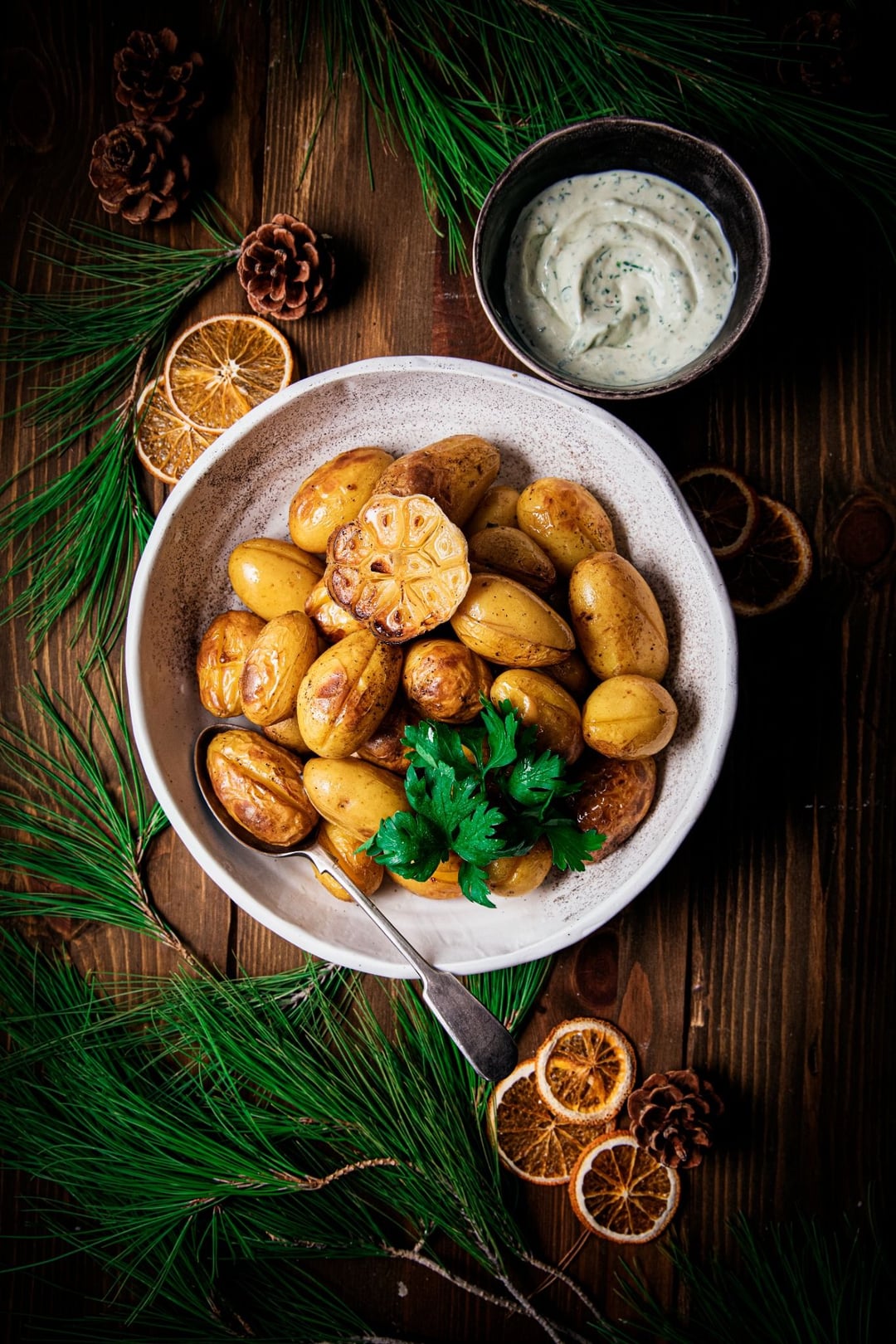 Baby Potatoes with Yogurt-Mustard Sauce - Recipe image