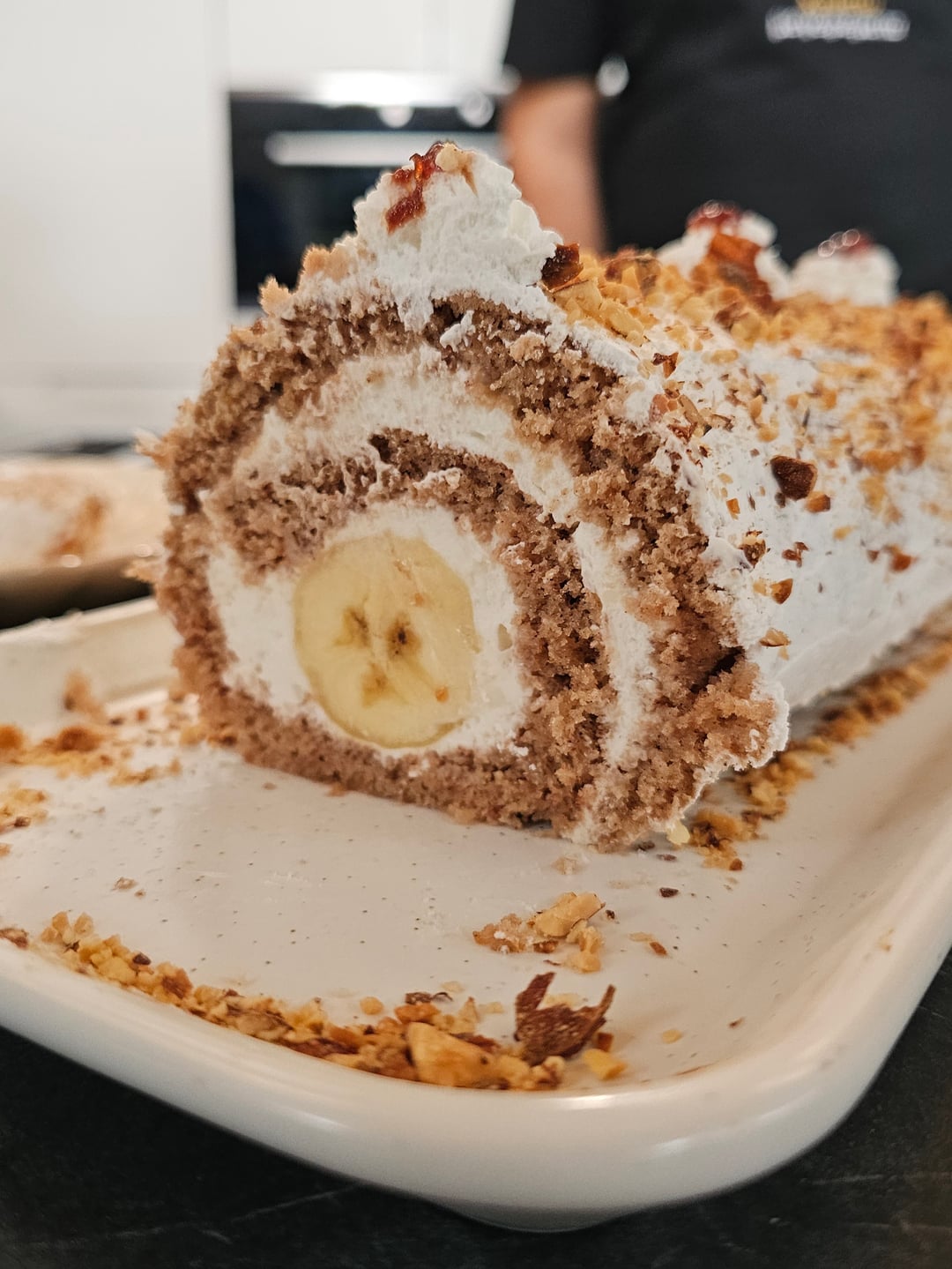Ρολό με μπανάνες - Recipe image
