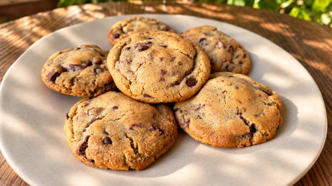 Cookies με καβουρδισμένο βούτυρο και διπλή σοκολάτα - recipe