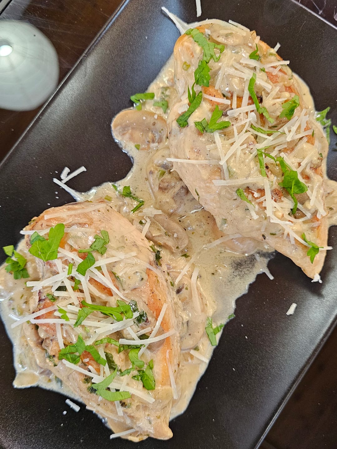 Chicken with Mushrooms and Cream - recipe