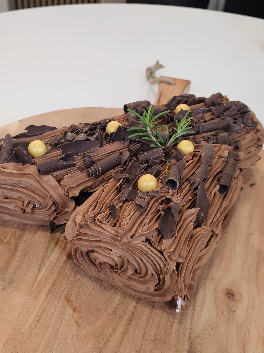 Χριστουγεννιάτικος κορμός με κάστανο - Recipe image