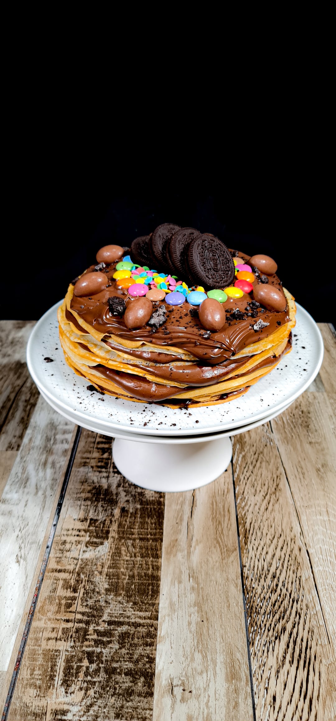 Crêpe Cake with Hazelnut Spread - Recipe image