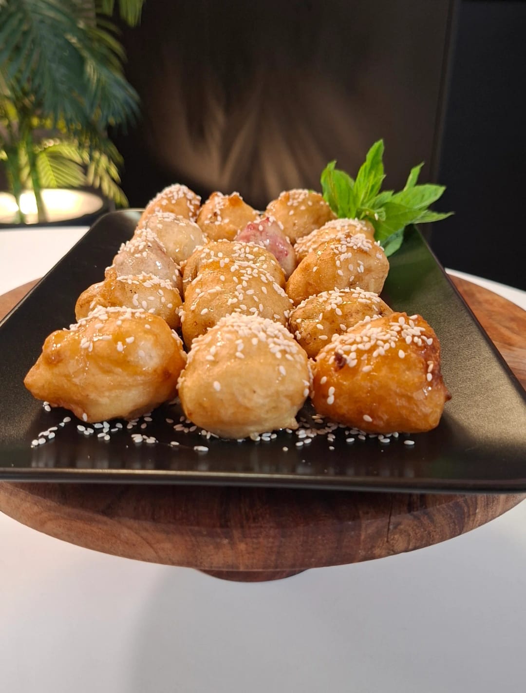 Crispy Battered Fried Fruit - recipe