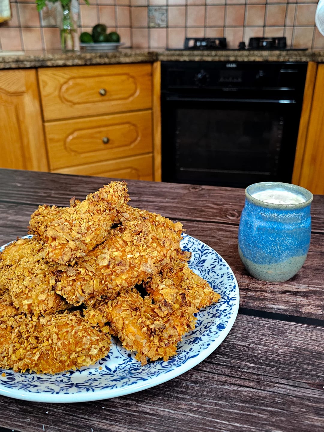 Tραγανό κοτόπουλο με δημητριακά - recipe