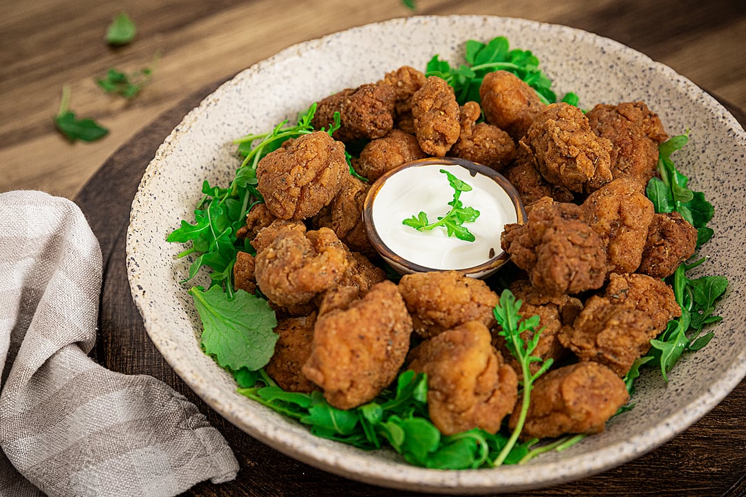 Τραγανές πικάντικες μπουκιές κοτόπουλου - Recipe image