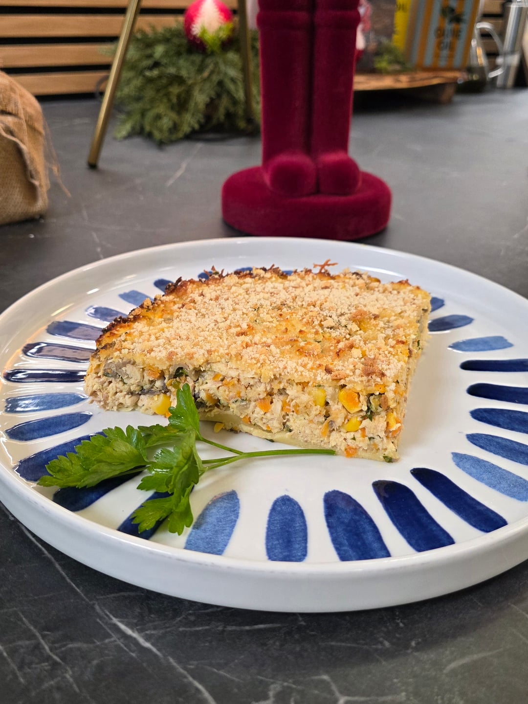 Crustless Chicken Pie - Recipe image