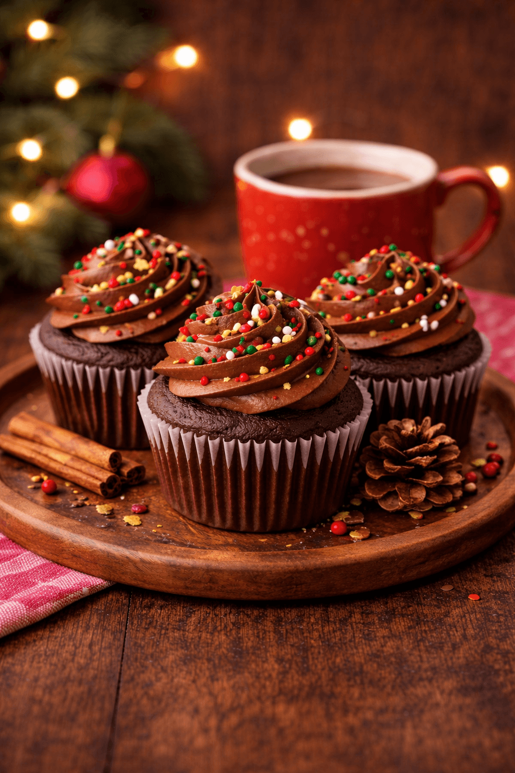 Γιορτινά cupcakes με γάλα σοκολάτας ΜΟΟ - Recipe image
