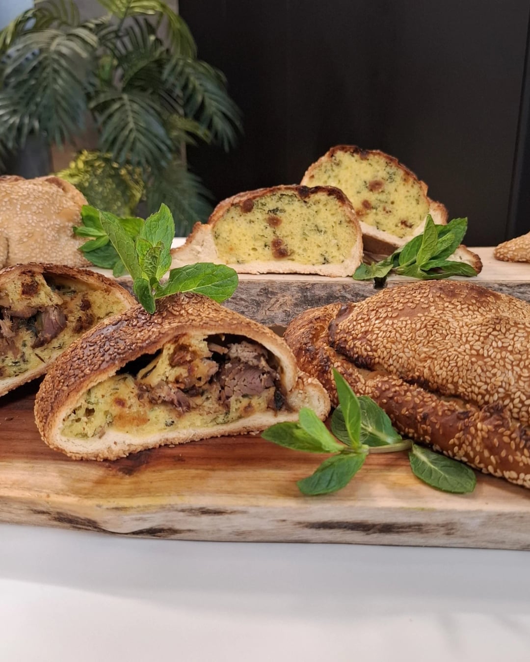 Flaounes with Sourdough Starter and Paskies - Recipe image