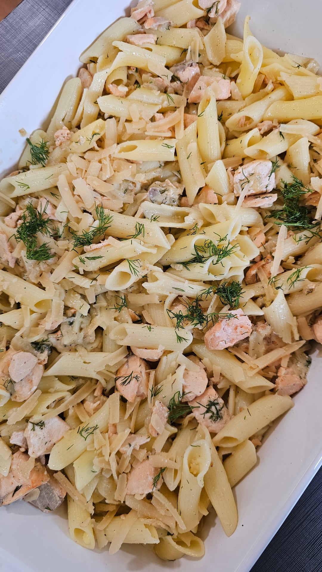 Πένες χωρίς γλουτένη με σολομό και φινόκιο - Recipe image