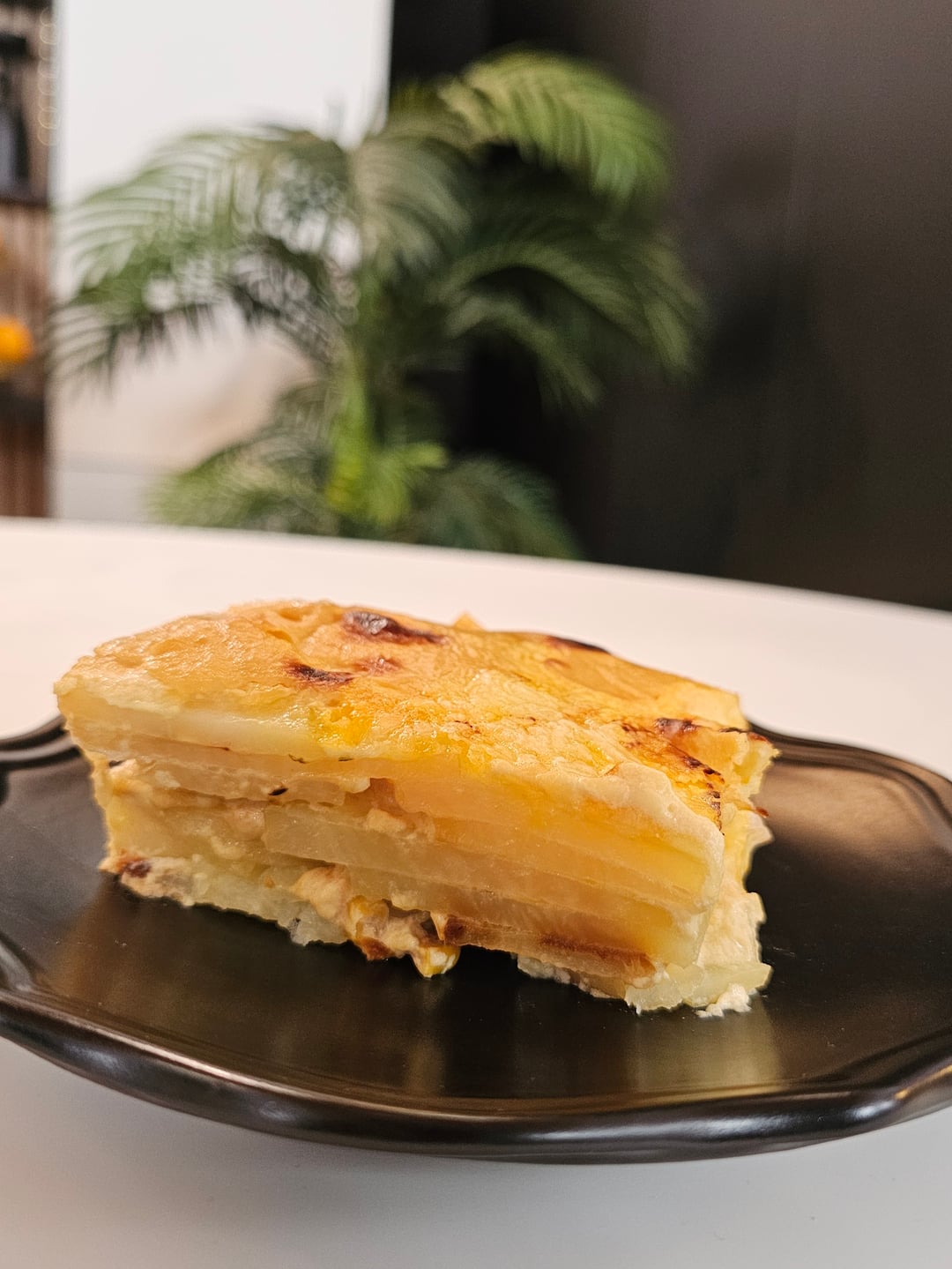 Gratin Potatoes with Cured Meats and Cheeses - Recipe image
