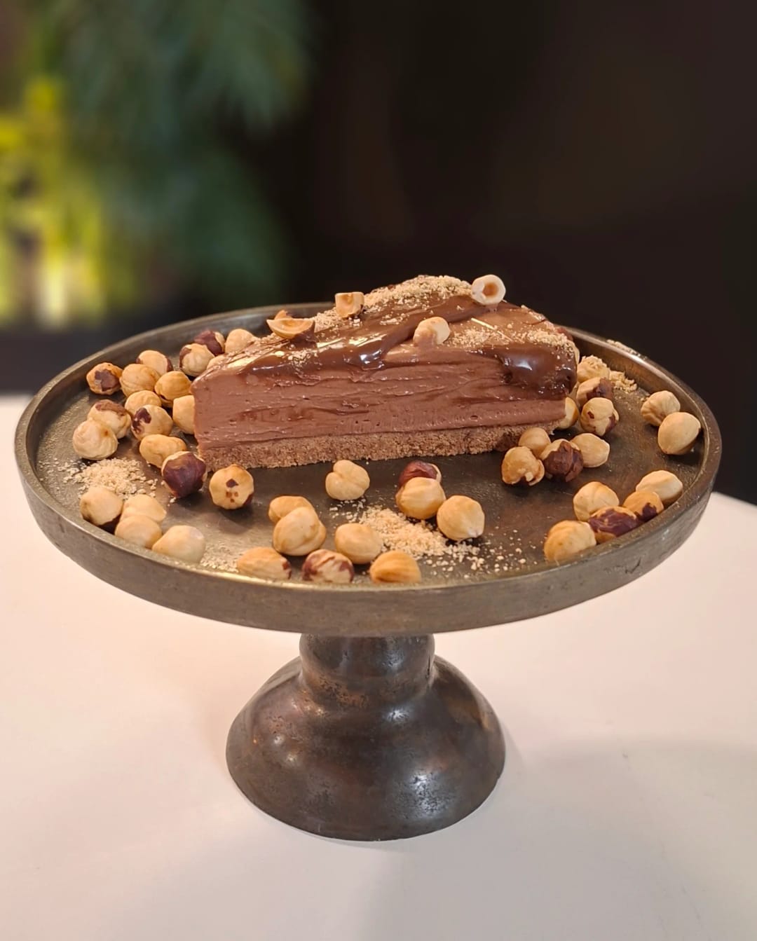 Cheesecake με πραλίνα φουντουκιού - recipe