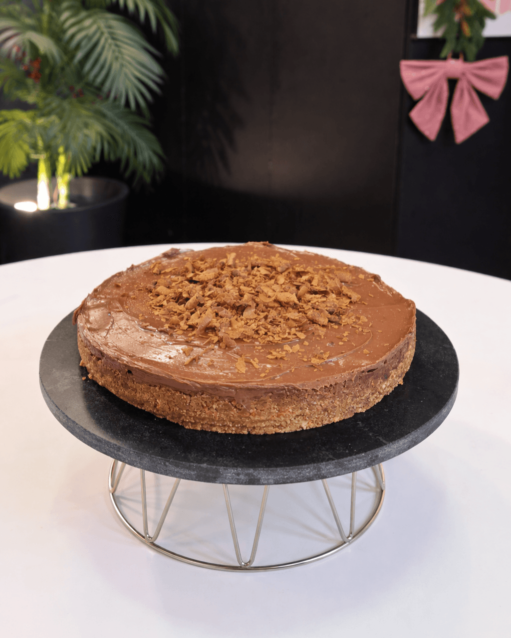 Cheesecake με πραλίνα φουντουκιού - Video recipe thumbnail