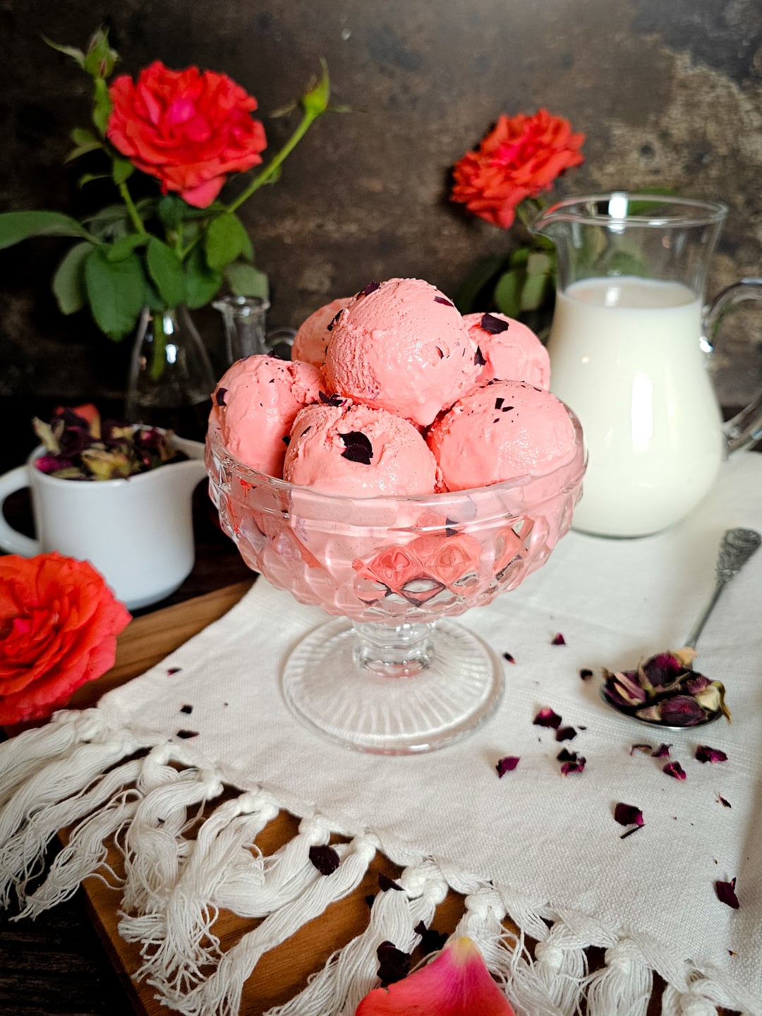 Ice Cream... Milk with Rose! - Recipe image