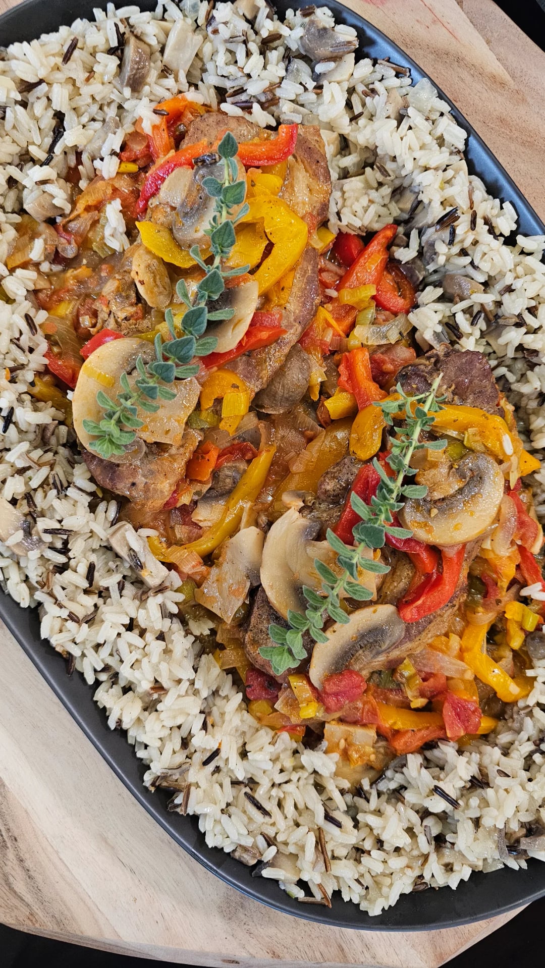 Italian Pork Chops with Mushrooms - Recipe image