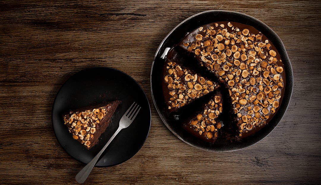 Νηστίσιμο κέικ με γκανάς σοκολάτας - Recipe image