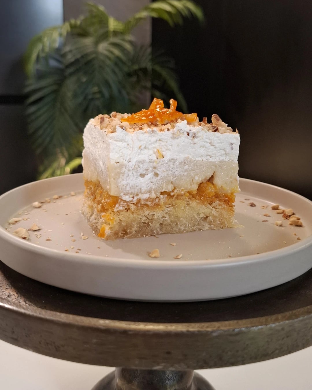 Νηστίσιμο εκμέκ κανταΐφι με κλεμεντίνες - Recipe image
