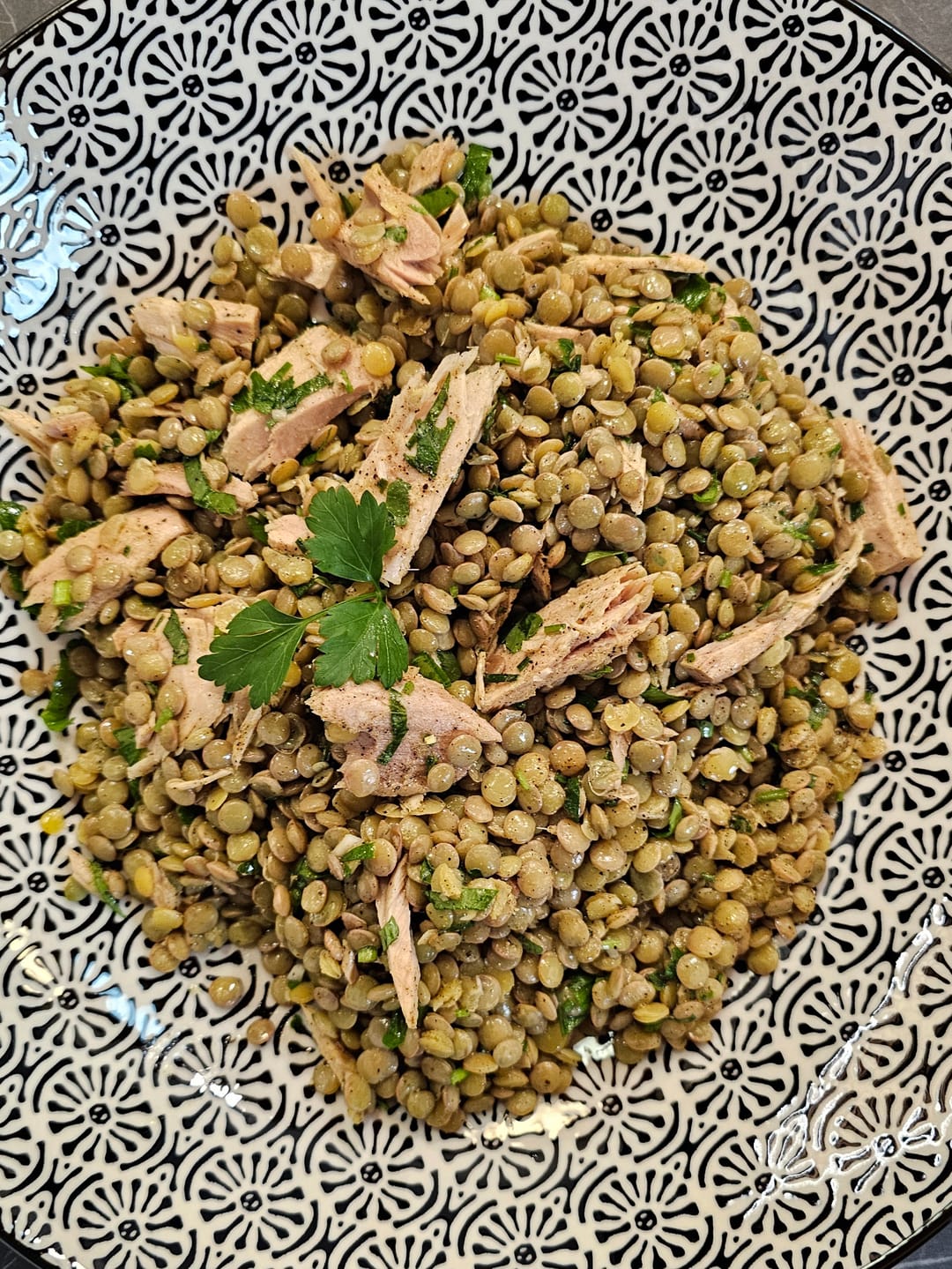 Σαλάτα με Φακές και Τόνο - recipe