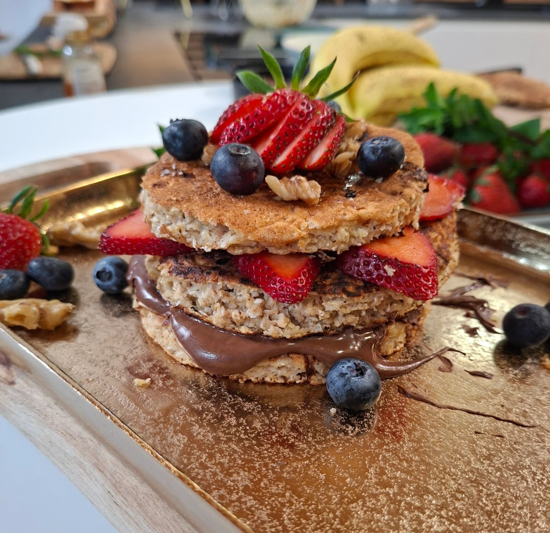 Pancakes με βρόμη - Recipe image