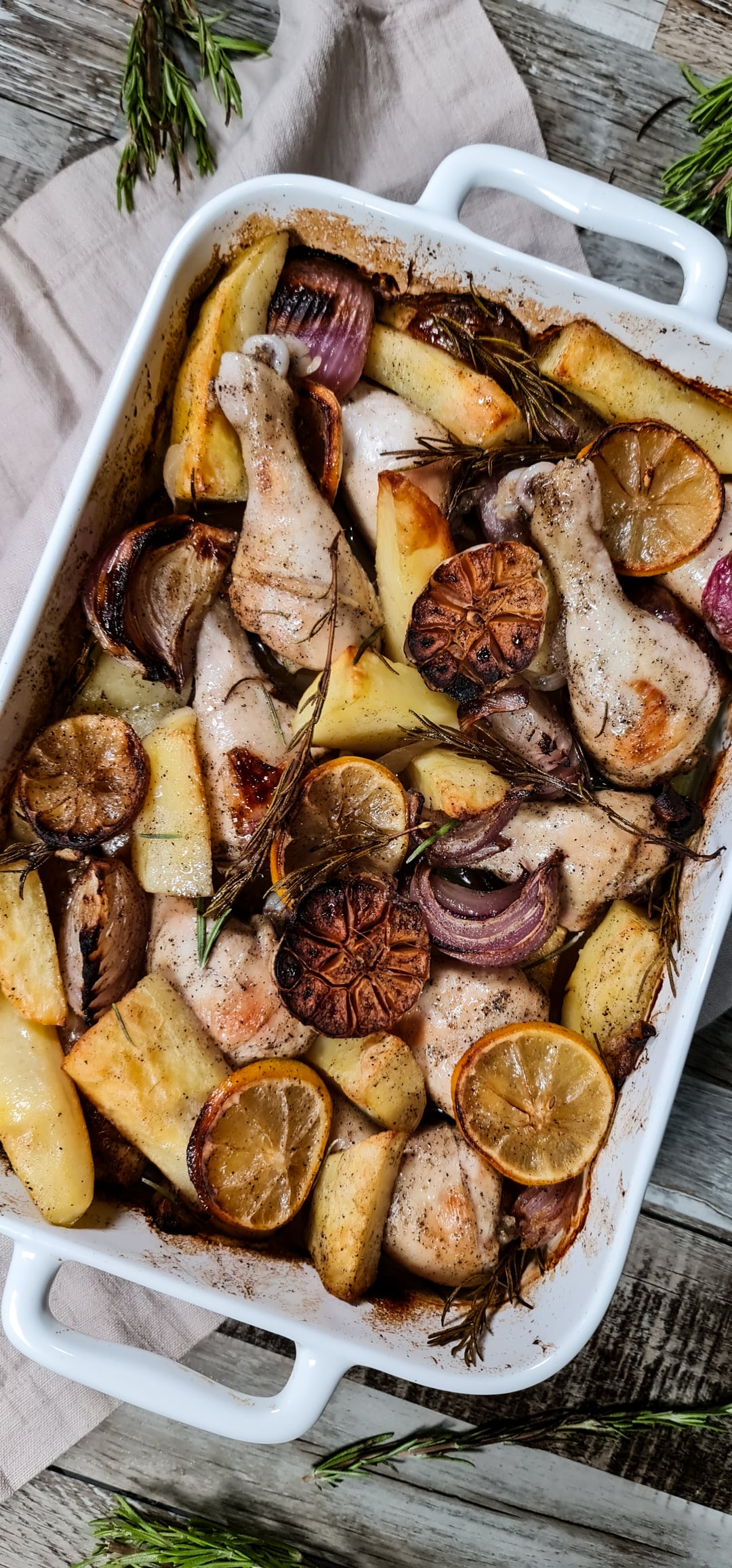 Oven-Baked Chicken with Potatoes - Recipe image