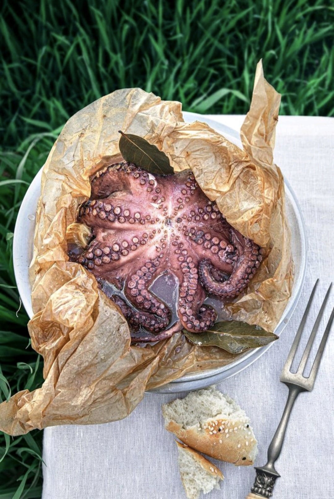 Χταπόδι με κρασί και μπαχαρικά στο φούρνο - Recipe image