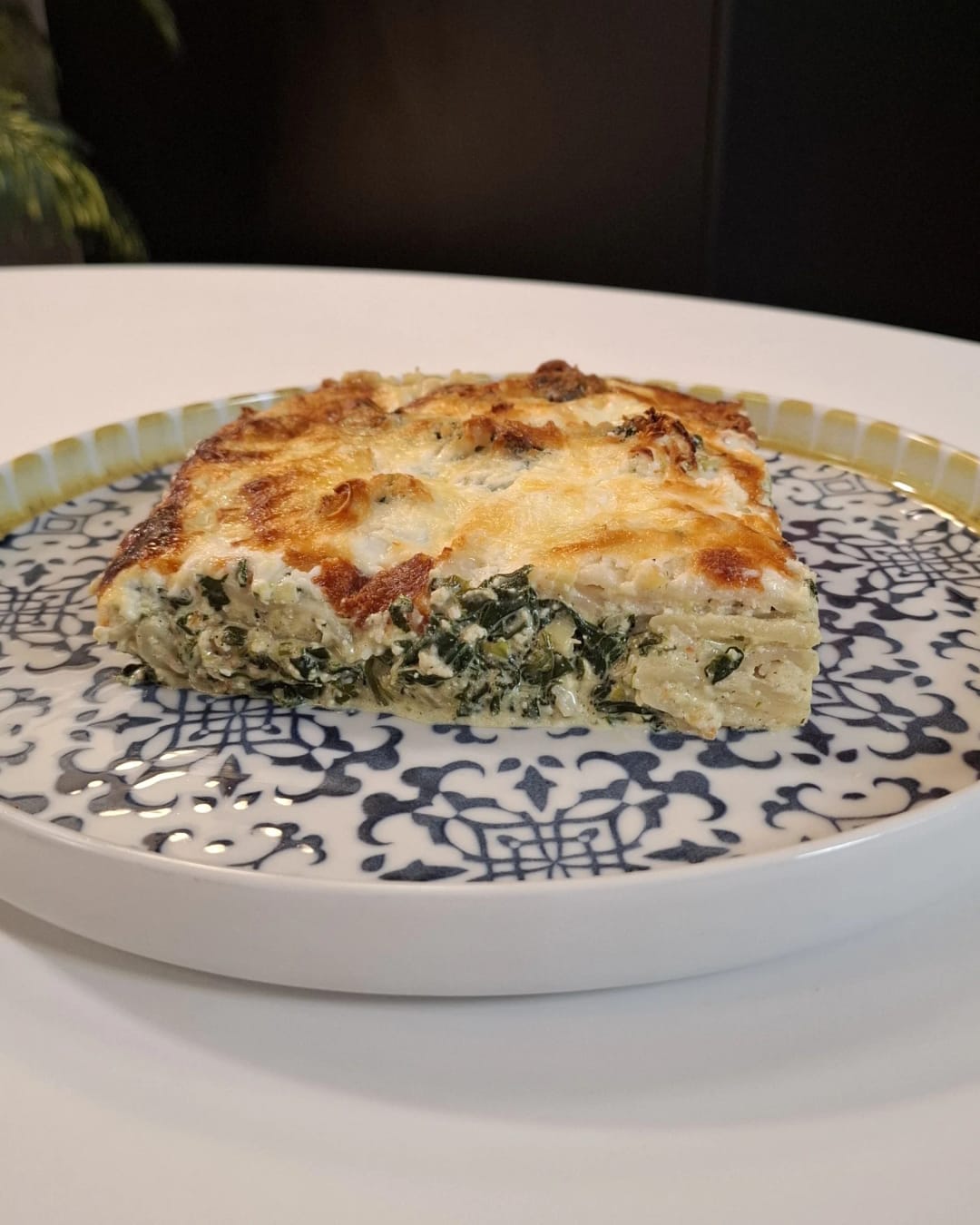 Oven-Baked Ravioli with Spinach and Cheeses - recipe