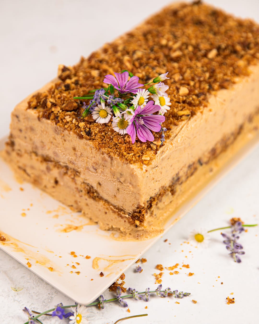 Peanut Butter and Pasteli Ice Cream - recipe