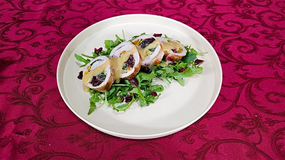 Pork Tenderloin Stuffed with Spinach and Pistachios - recipe