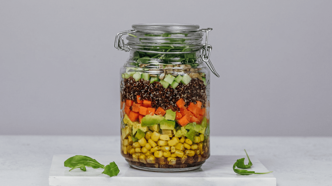 Jar Quinoa Salad for the Beach or the Office - recipe