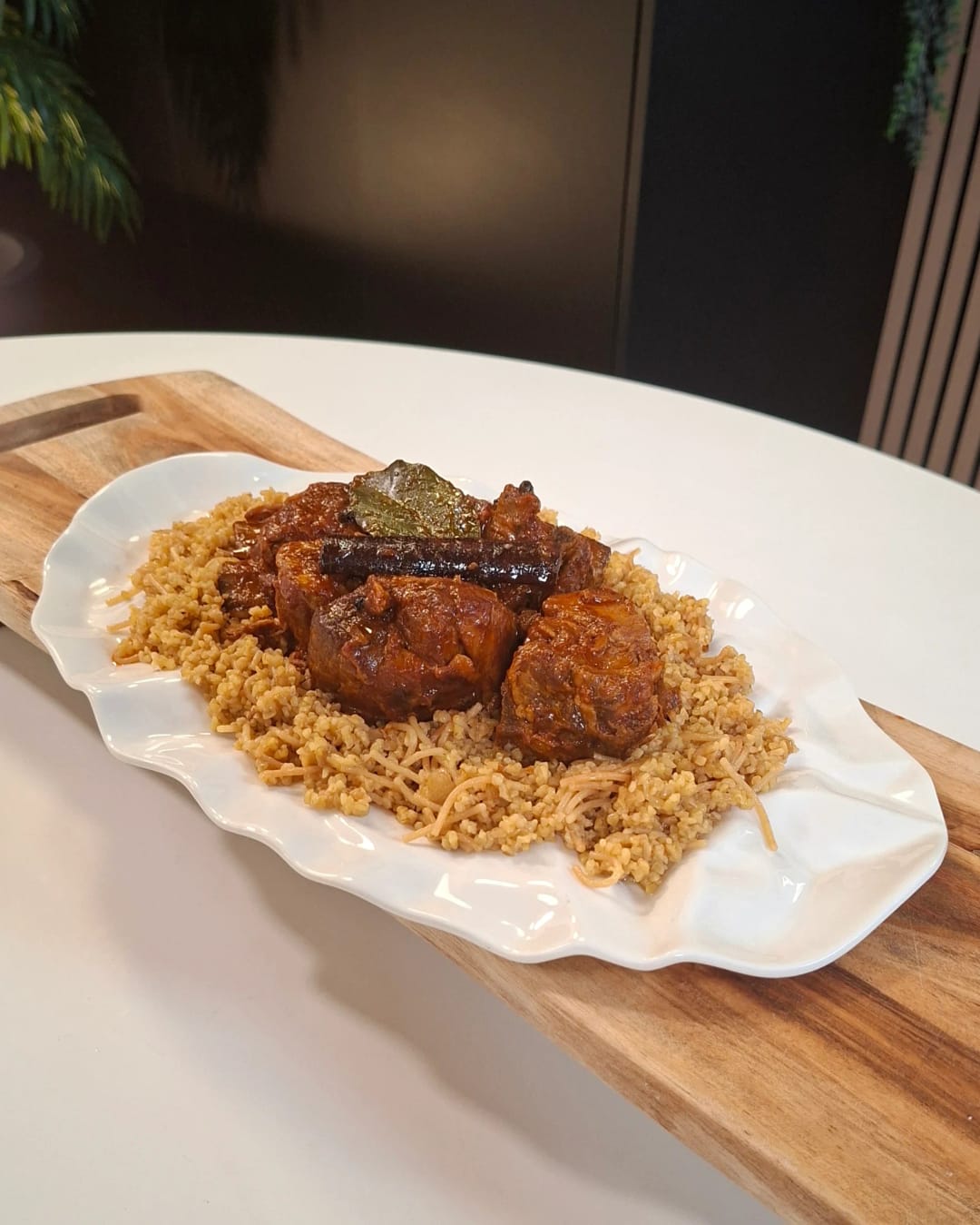 Red-Cooked Meat with Bulgur - recipe