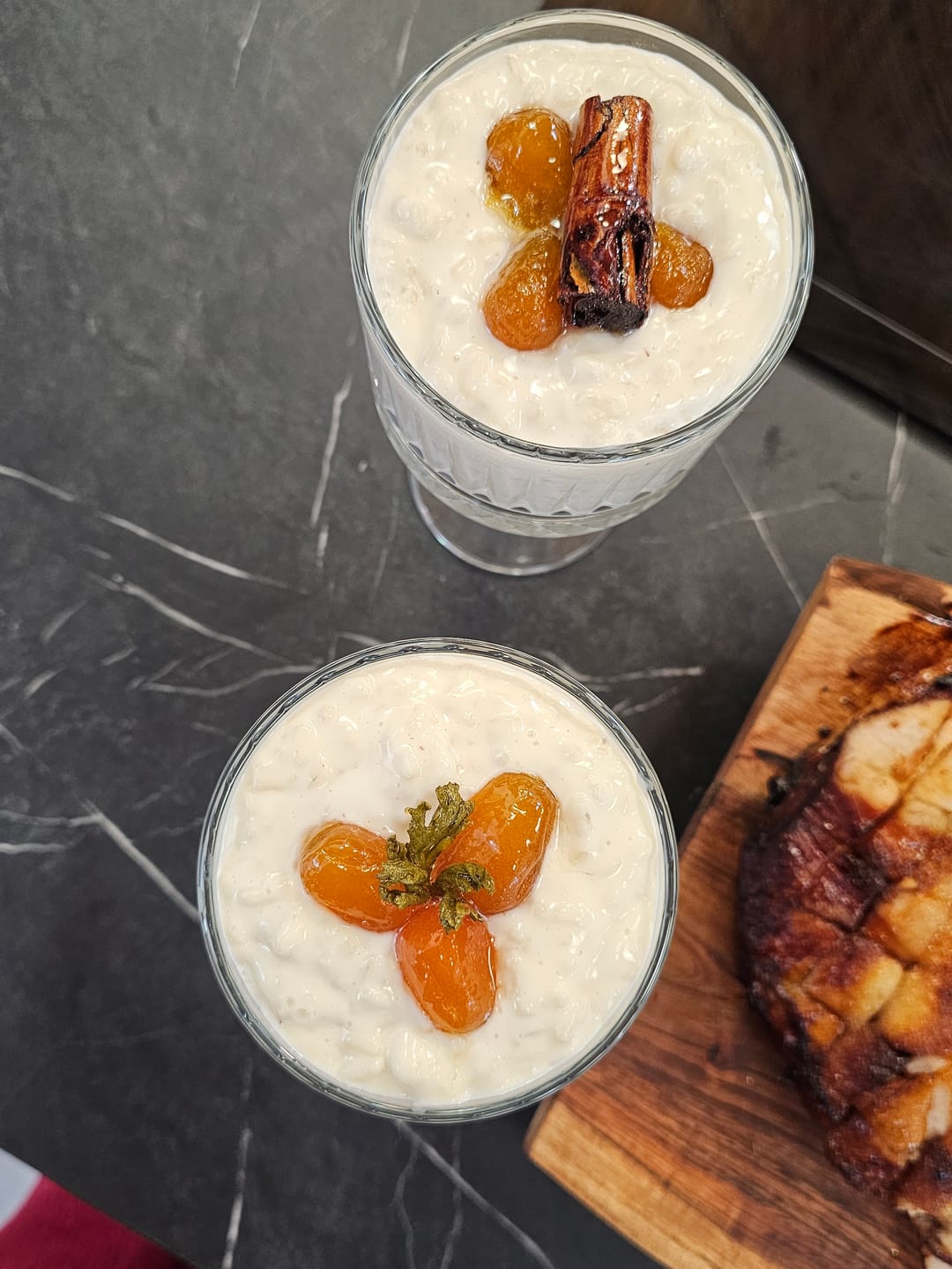 Rice Pudding with Kumquat Preserve - recipe
