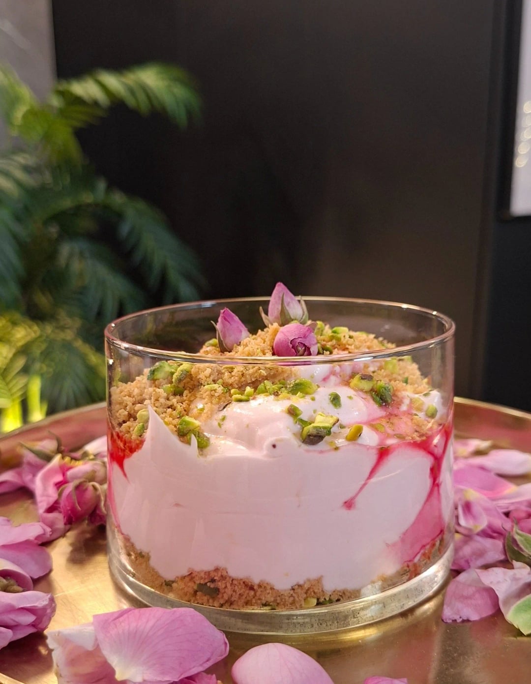 Μους τριαντάφυλλο με γιαούρτι - Recipe image