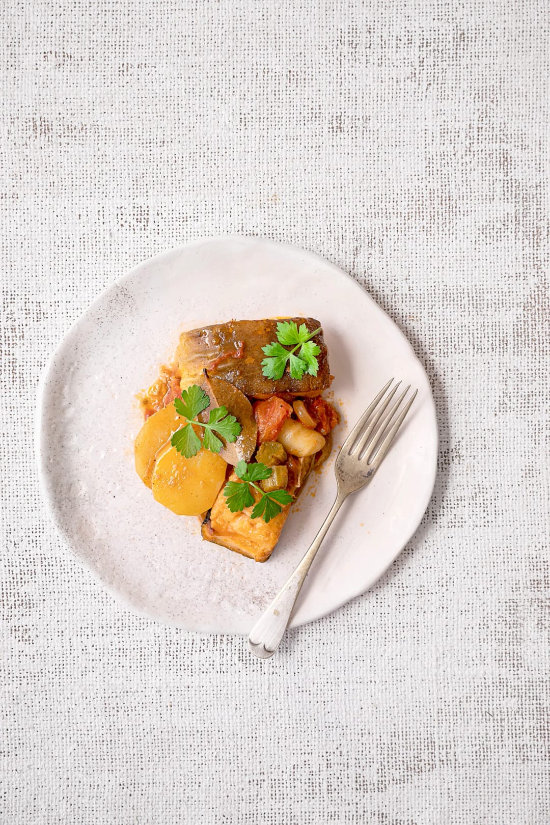 Salted Cod with Potatoes in the Oven - recipe