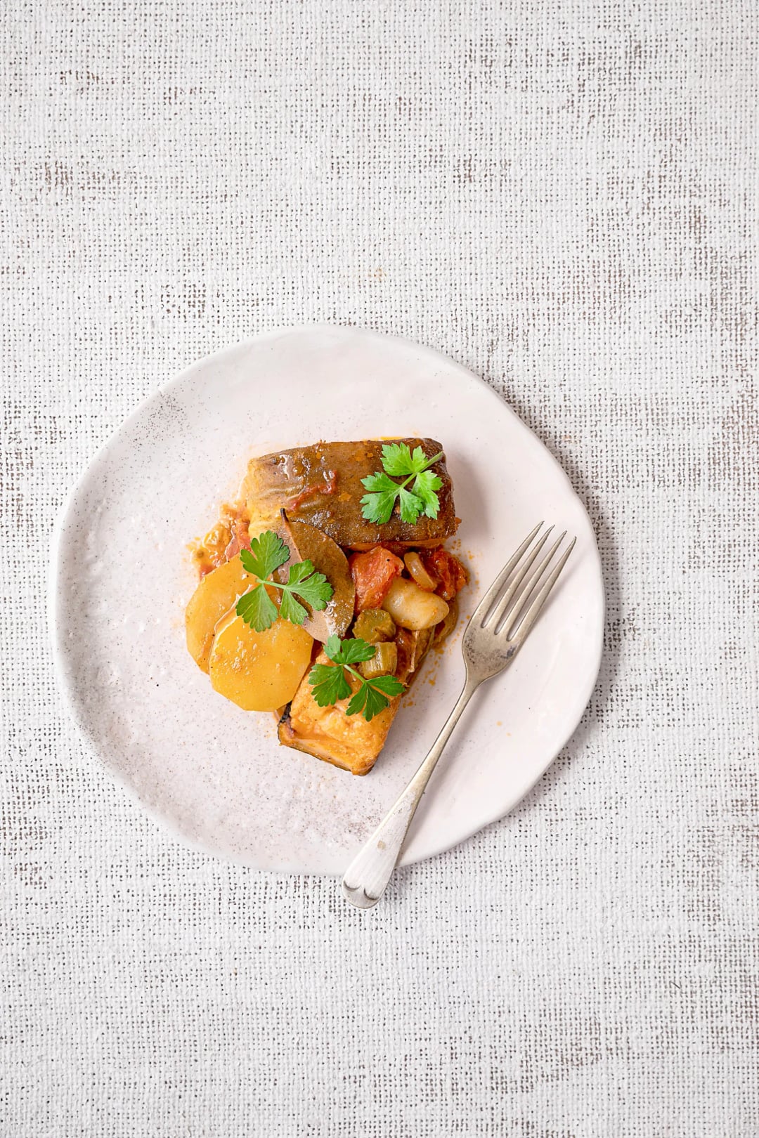 Salted Cod with Potatoes in the Oven - Recipe image