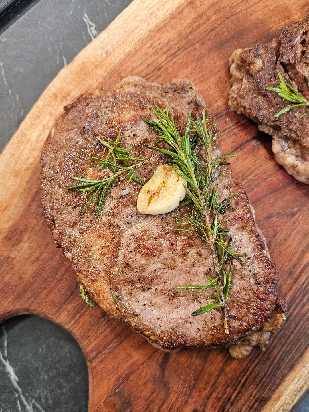 Steak with Butter and Rosemary - Recipe image