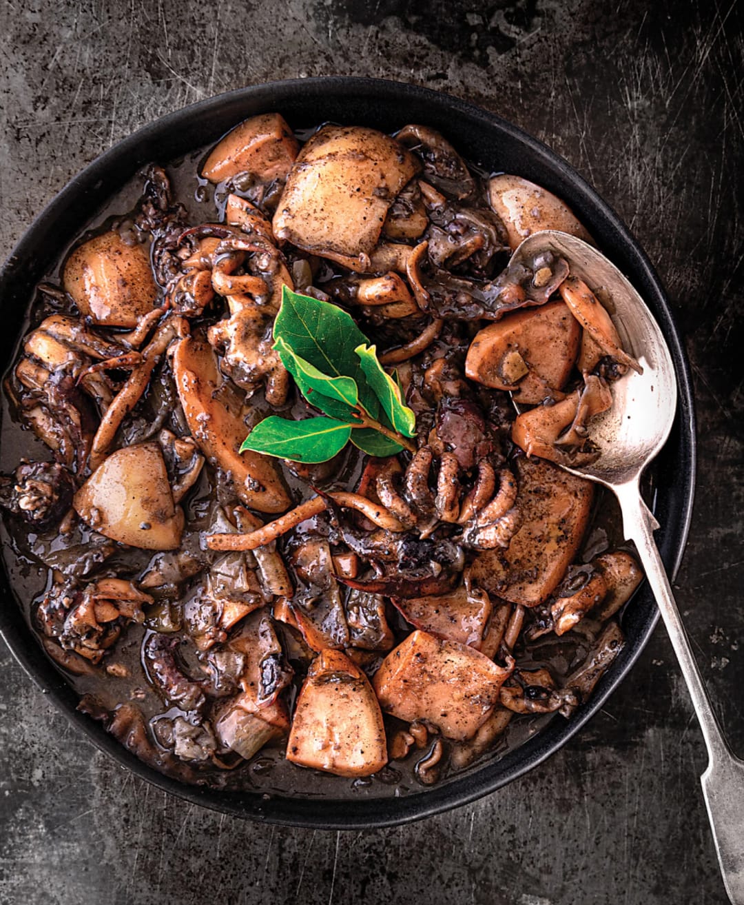 Stewed Cuttlefish with Wine and Ink - recipe