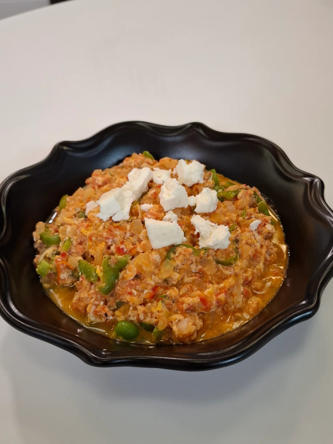 Strapatsada with Feta and Green Pepper - Video recipe thumbnail