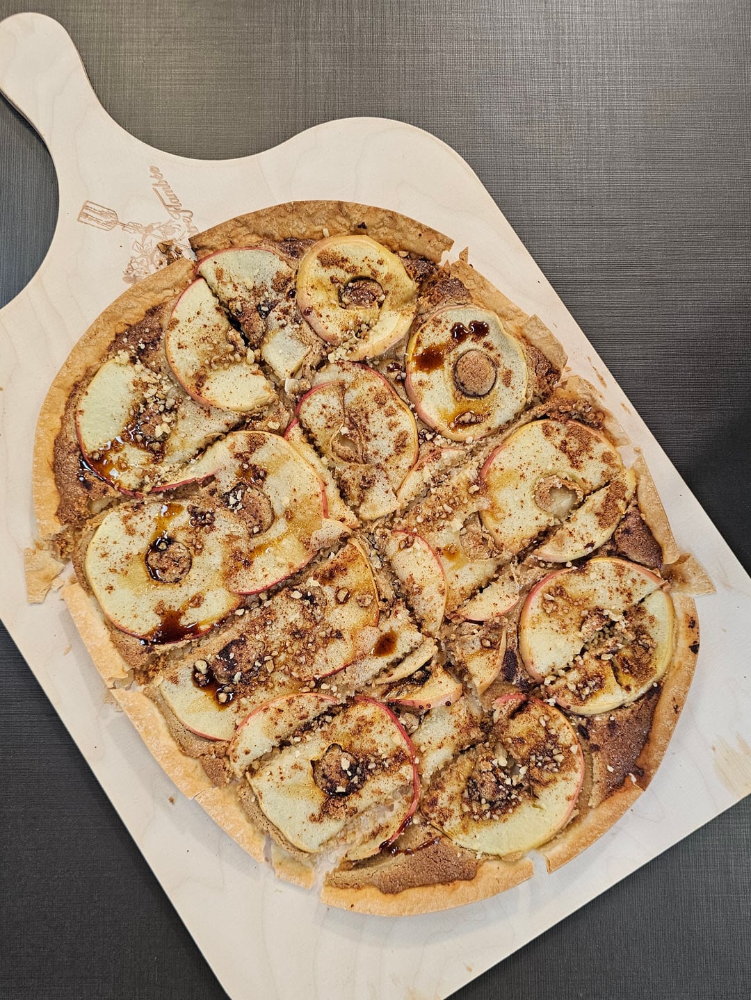 Sugar-Free Apple Flammkuchen - Recipe image