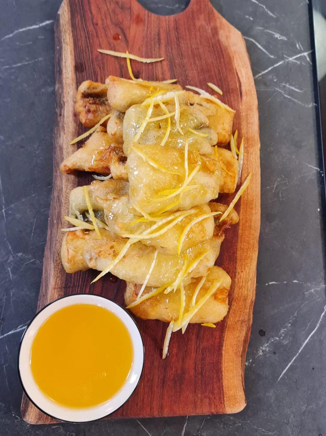 Tempura Fish with Lemon Sauce - recipe