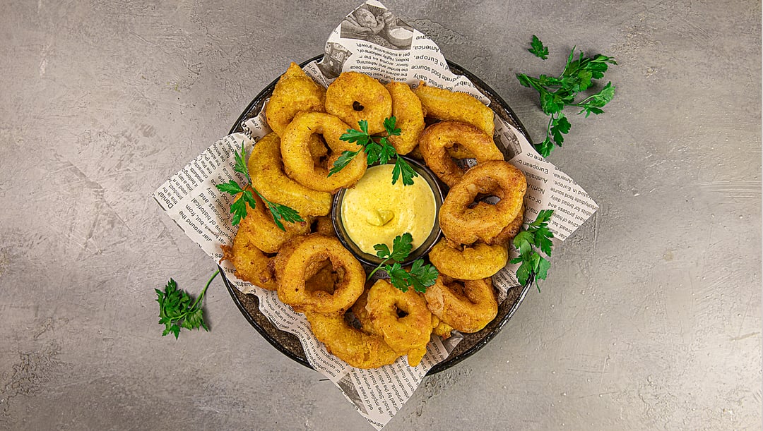 Το πιο τραγανό καλαμάρι ροδέλες - Recipe image
