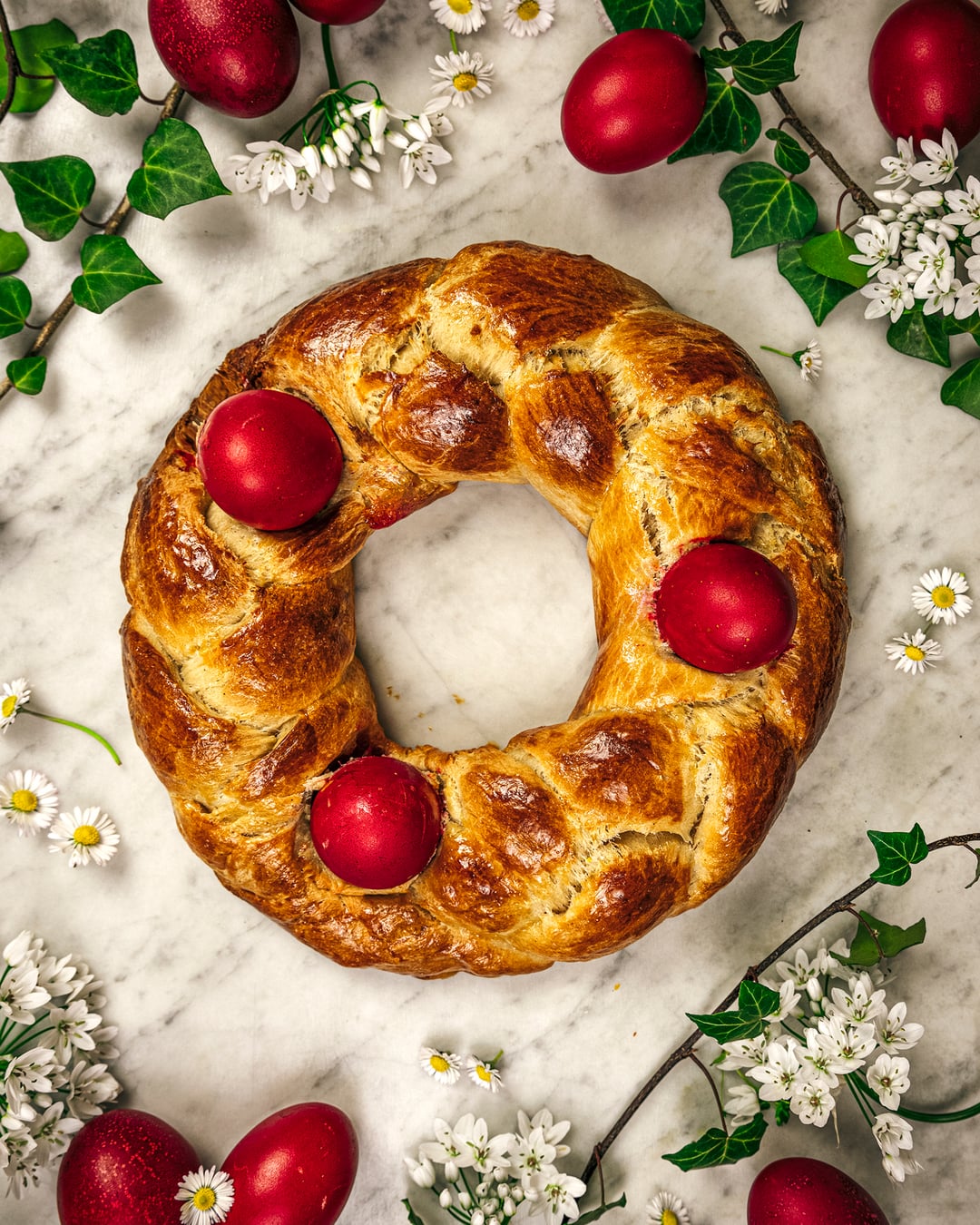 Τσουρέκι – στεφάνι - Recipe image