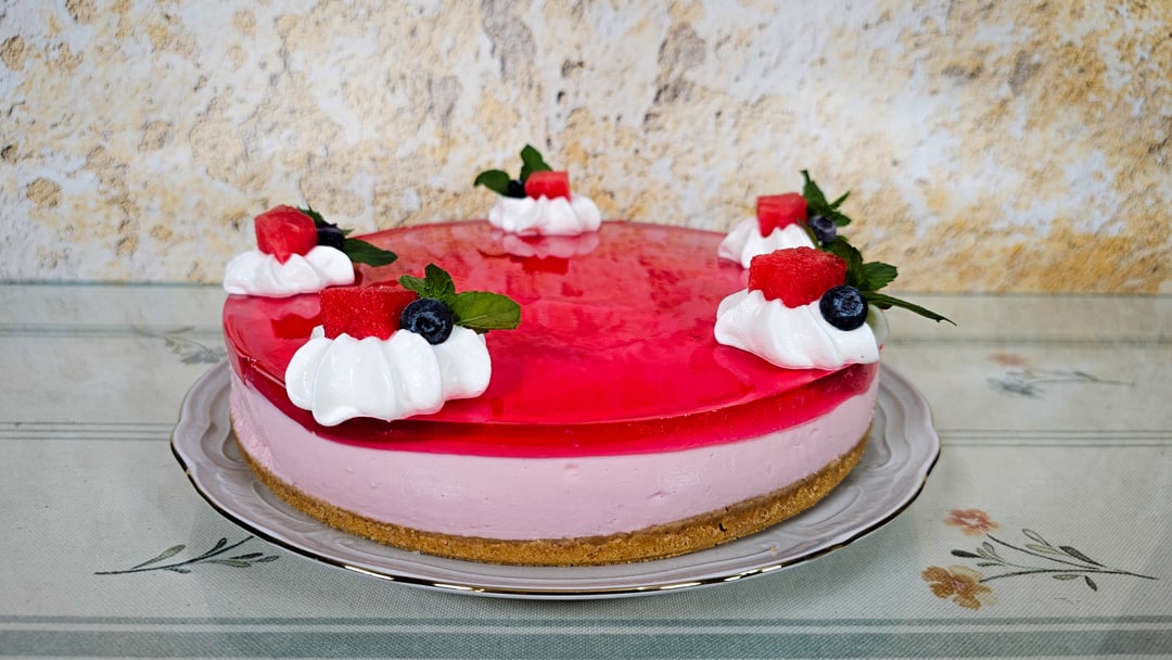 Cheesecake καρπουζιού - Recipe image
