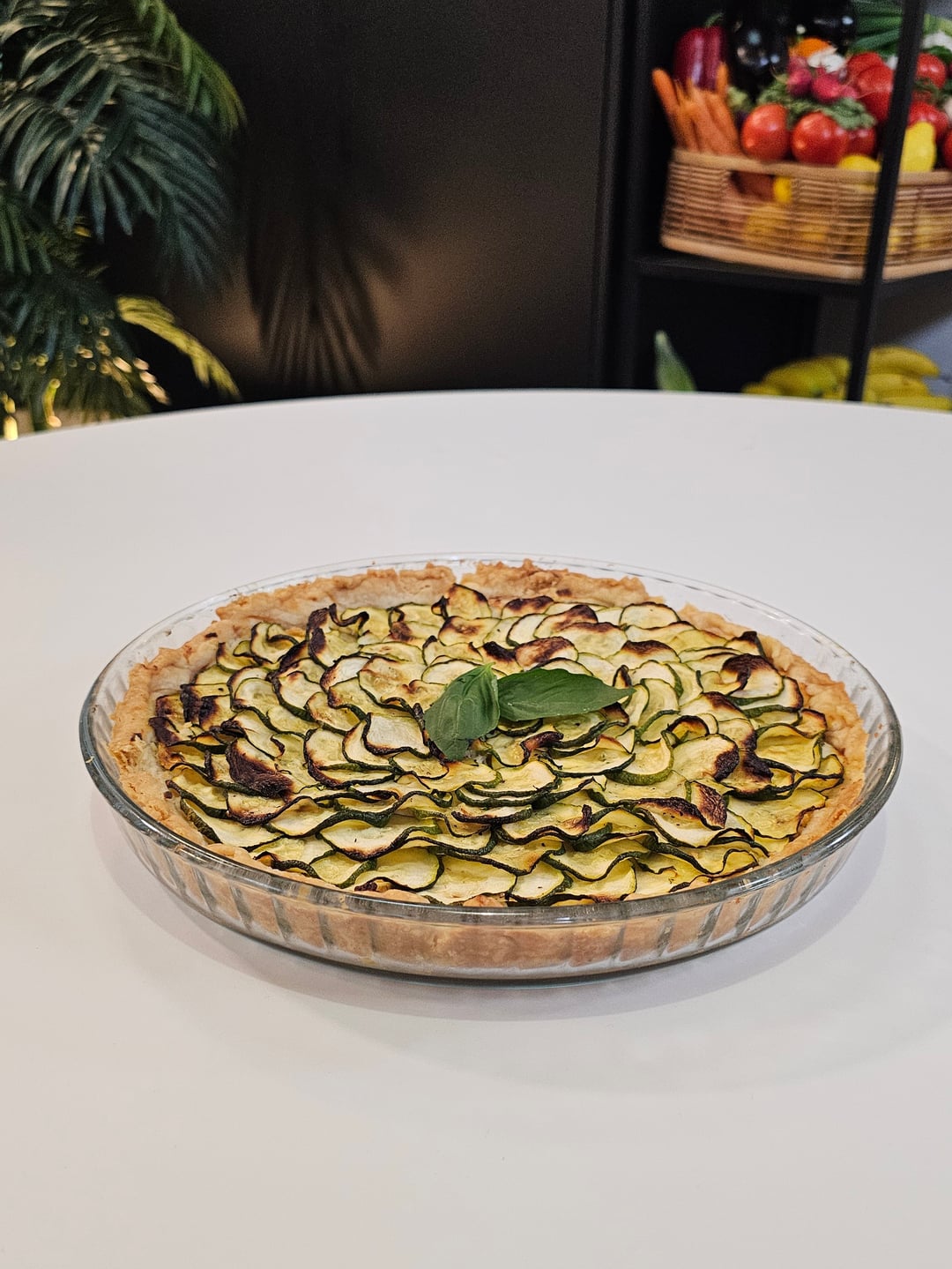 Zucchini and Goat Cheese Tart - Recipe image